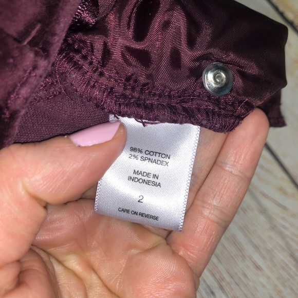 New York & Company Velvet Skinny Pants - Picture 5 of 5